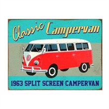 Metalskilt Classic Campervan
